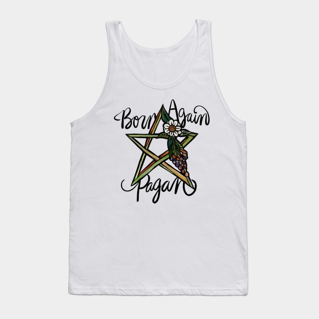 Born Again Pagan Pentagram Witch Tank Top by bubbsnugg